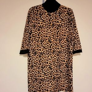 Cute ZARA  leopard dress!